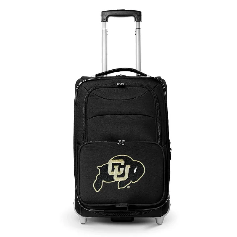 suitcase with detachable wheels for storage-suitcase for slow travel-Buffaloes Carry On Luggage | Colorado Buffaloes Rolling Carry On Luggage