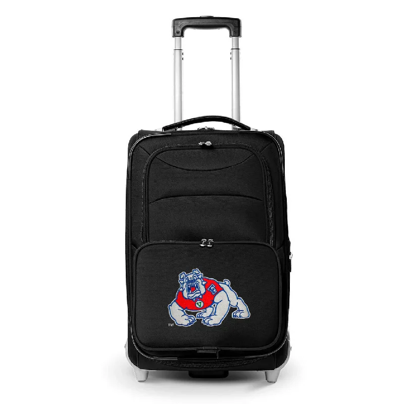 suitcase for digital creators-suitcase for tidy travelers-Bulldogs Carry On Luggage | Fresno State Bulldogs Rolling Carry On Luggage