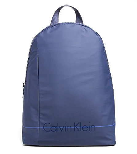 water-resistant urban backpack for city life -Backpack with lock-Calvin Klein Mens Logan Smooth Travel Tech Backpack Bag (Blue Depths)