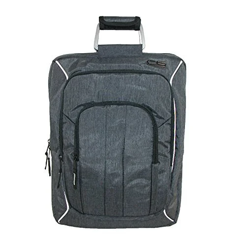 best carry-on personal item backpack -Backpack for commuters-Carbon Sesto Men'S Odyssey Convertible Bag To Backpack, Grey