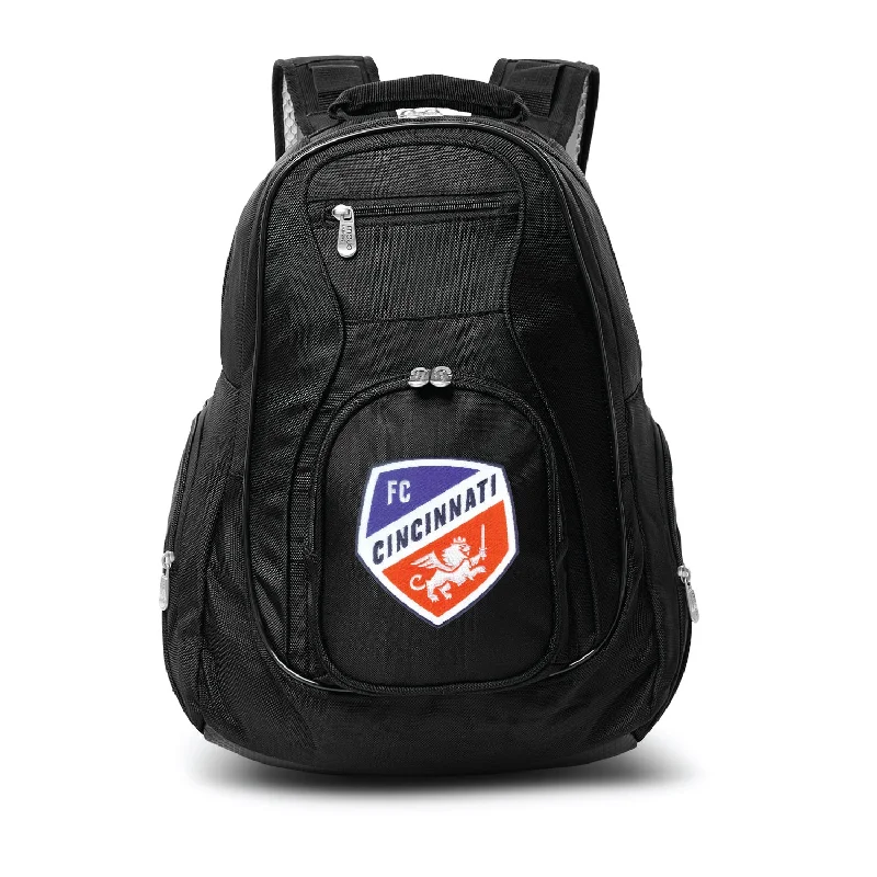 backpacks for construction workers with durable stitching-Backpacks with adjustable padding-FC Cincinnati 19" Premium Laptop Backpack