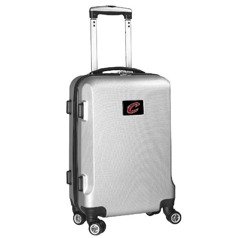 suitcase for young professionals-suitcase for clean packing-Cleveland Cavaliers 20" Silver Domestic Carry-on Spinner