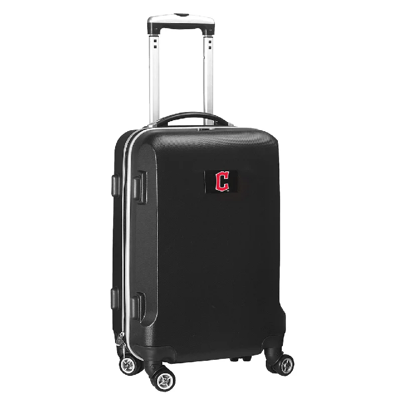 suitcase with dual-layer shell construction-suitcase packing tips-Cleveland Guardians 20" Hardcase Luggage Carry-on Spinner