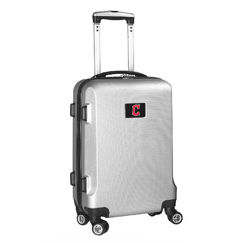 suitcase for traveling with camera gear-suitcase for travel-Cleveland Guardians 20" Silver Domestic Carry-on Spinner