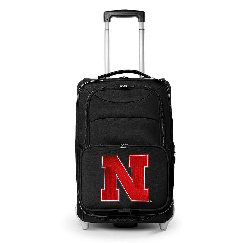 suitcase for effortless navigation through airports-suitcase for easy travel-Cornhuskers Carry On Luggage | Nebraska Cornhuskers Rolling Carry On Luggage