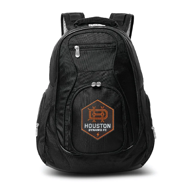 backpacks for digital nomads with USB port-Backpacks with ventilated backs-Houston Dynamo FC 19" Premium Laptop Backpack