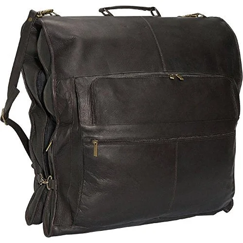 suitcase for travelers who love organization-suitcase with firm grip-David King & Co. 48 Inch Garment Bag, Cafe, One Size