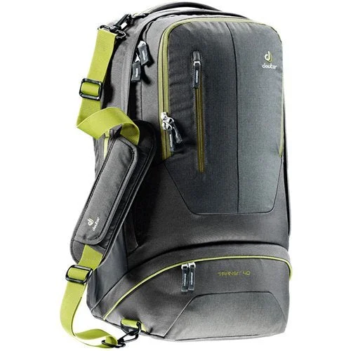 kids' school backpack with ergonomic support -Affordable backpack for urban-Deuter Transit 40 Backpack - Anthracite/Moss