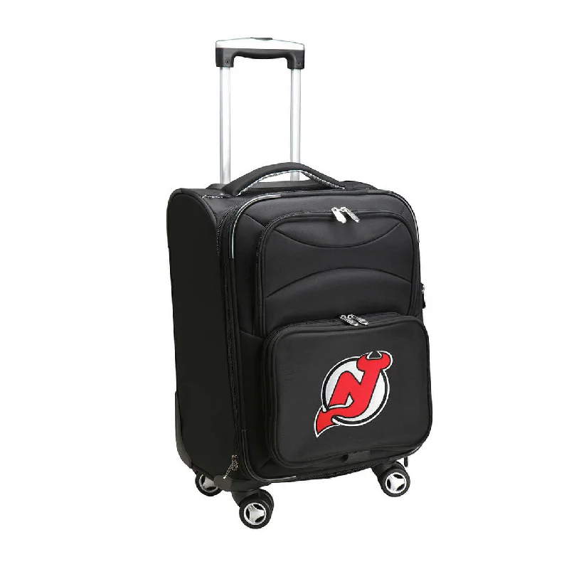 suitcase for quick city escapes-suitcase for giant luggage-Devils Luggage | New Jersey Devils 21" Carry-on Spinner Luggage