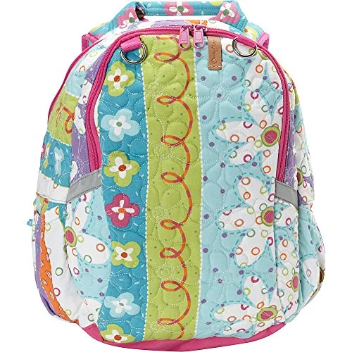 outdoor adventure backpack with sleeping bag compartment -Backpack for breezy weather-Donna Sharp Christa Backpack - Quilted (Posy)