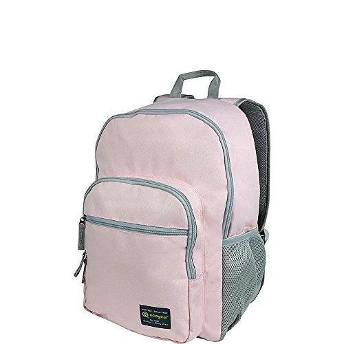 compact backpack with adjustable straps -Backpack for smooth paths-Ecogear Dhole Laptop Backpack (Blush Pink)