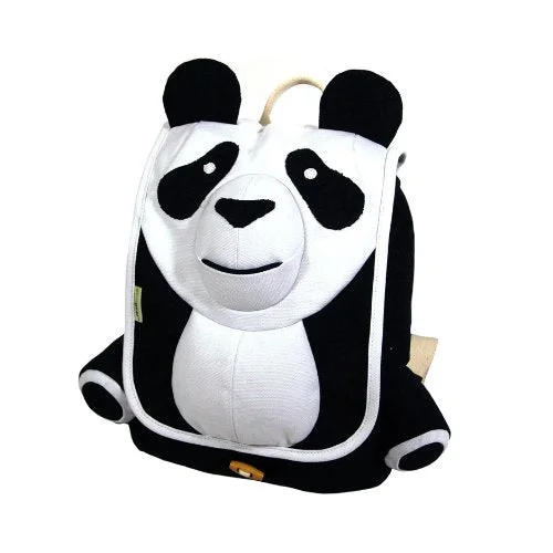 sleek and modern laptop backpack -Waterproof backpack for commuting-Ecogear Ecozoo Kids Panda Backpack, Black/White, One Size