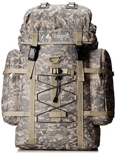 anti-theft business laptop backpack -Backpack for soft trails-Everest Digital Camo Hiking Backpack, Digital Camouflage, One Size