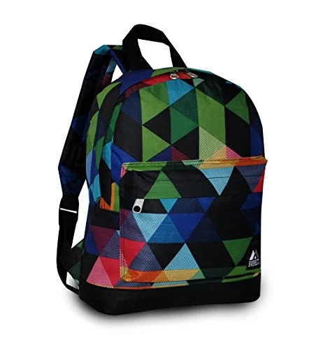 backpack with detachable lunchbox -Backpack for jagged trails-Everest Junior Backpack, Prism, One Size