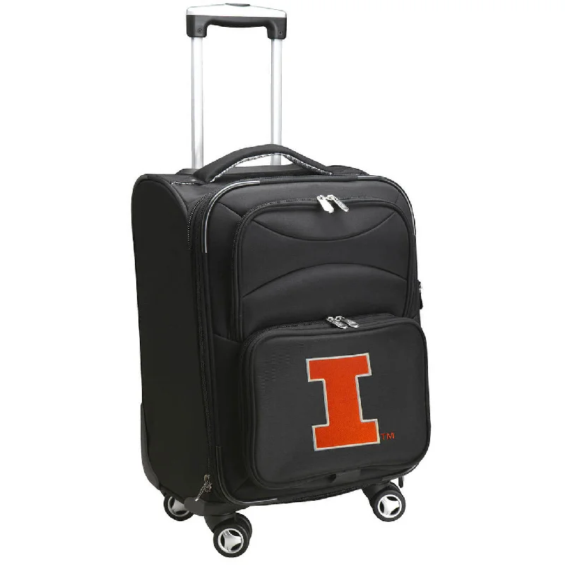 suitcase that ensures smooth travel transitions-suitcase with firm handles-Fighting Illini Luggage | Illinois Fighting Illini 21" Carry-on Spinner Luggage