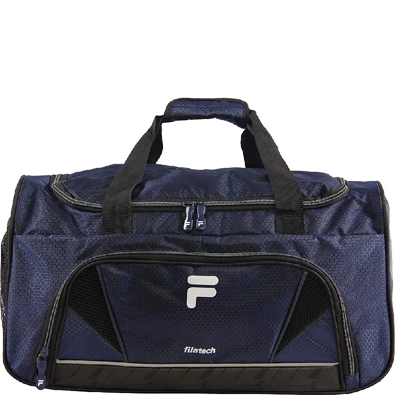 durable sports bag for intense gym sessions -Sports bag for vitamins-Fila Comet Small Sports Duffel Bag, Navy, One Size