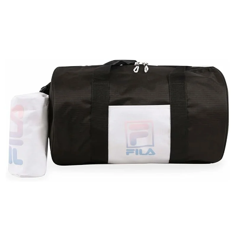 sports bag for marathon runners with storage space -Sports bag for reusable bottles-Fila Melora 15" Sports Duffel Bag with Pouch