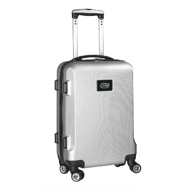 suitcase with best organization-suitcase with vibrant colors-Florida Gators 20" Silver Domestic Carry-on Spinner