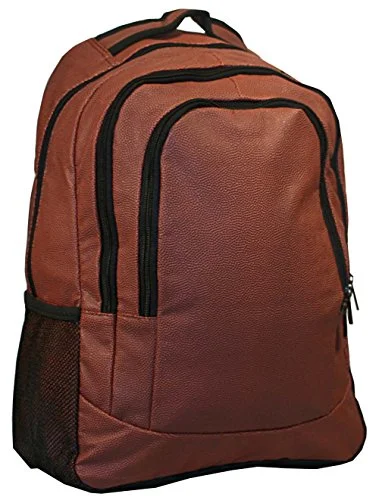 lightweight weekend travel backpack -Backpack with solar panel-Football Leather Laptop School Backpack