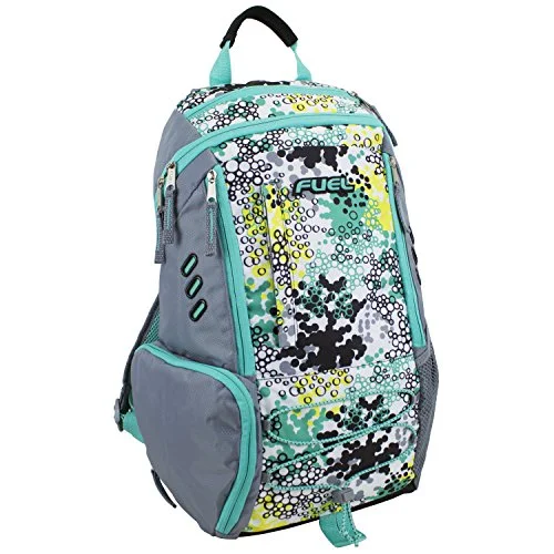 rugged outdoor backpack with strong zippers -Waterproof backpack for hiking-Fuel Extreme Backpack, Turquoise/Dot Burst