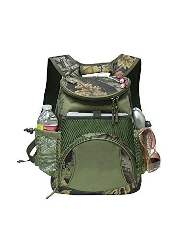 business backpack with professional design -Travel backpack for essentials-Goodhope Bags G7722 Camo Ipad/Tablet Cooler Backpack, Green