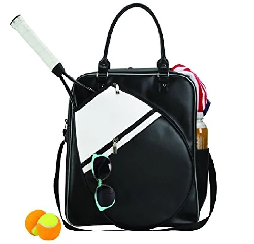 sports bag for soccer players with extra storage -Sports bag for massage tools-Goodhope Bags Sports Metro Court Chic Tennis Racket Travel Duffel Bag