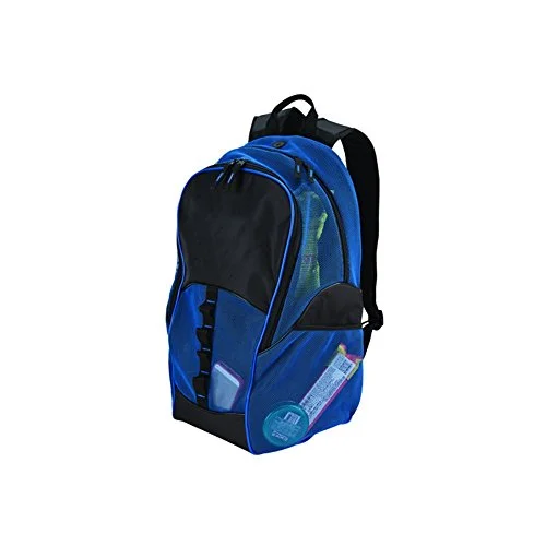 outdoor adventure backpack with hydration pack -Backpack for bay trips-Goodhope Bags Travelwell Mesh Tablet Computer Backpack, Blue