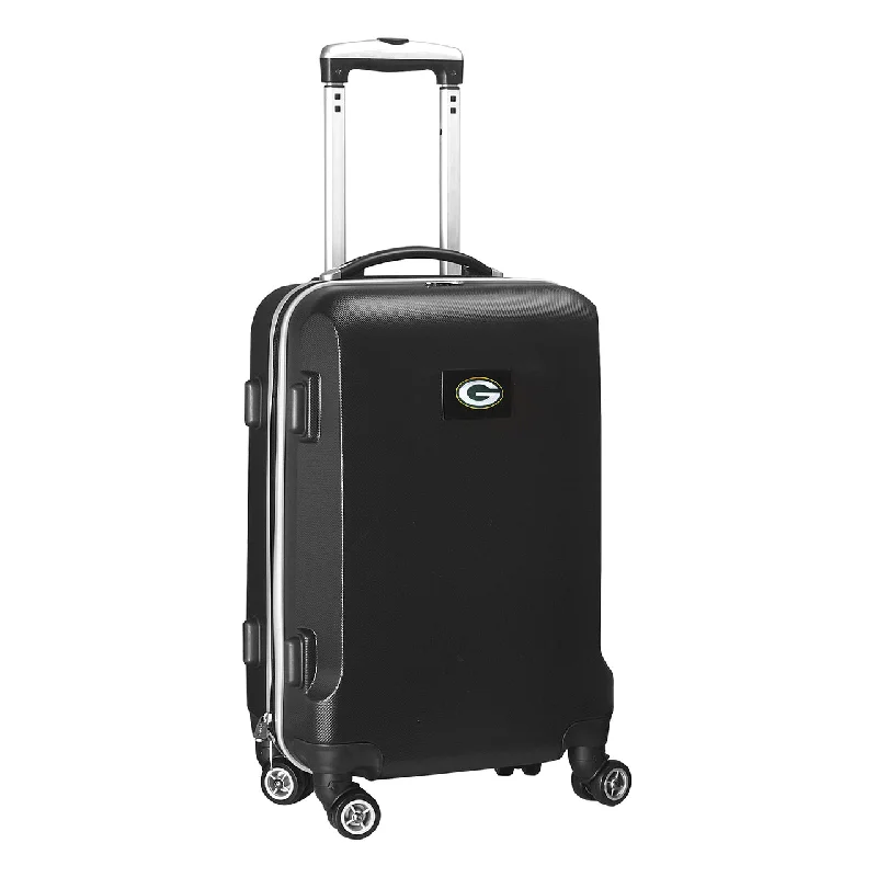 suitcase with interchangeable wheel options-suitcase for dry conditions-Green Bay Packers 20" Hardcase Luggage Carry-on Spinner