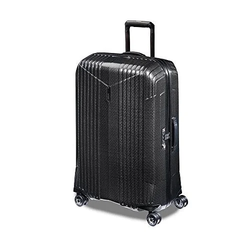 suitcase with extra-durable high-tech materials-suitcase for far travel-Hartmann 7R Spinner, Black (L / 30")