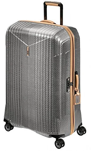 suitcase that prevents accidental damage-suitcase with quiet rolling-Hartmann 7R Xl, Titanium/Natural Trim