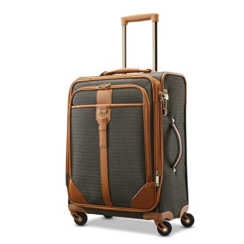 suitcase that blends style and function-suitcase with sleek designs-Hartmann Luxe 20" Carry On Exp Spinner Luggage Terracotta Jacquard