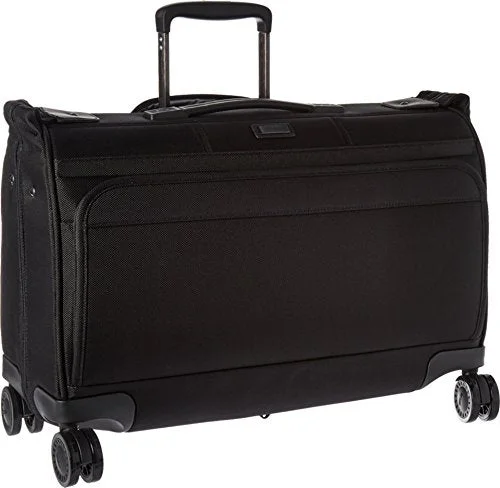 suitcase for extended travel abroad-suitcase with telescopic handle-Hartmann Ratio Carry On Glider Garment Bag True Black