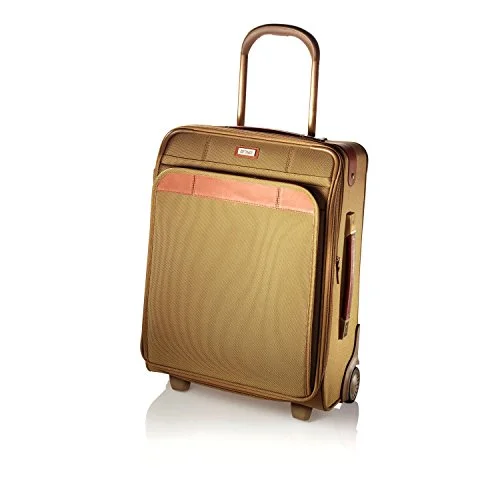 suitcase with best durability in extreme conditions-suitcase for eco-friendly travel-Hartmann Ratio Classic Deluxe Domestic Carry On Upright, Nylon Luggage In Safari