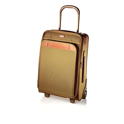 suitcase for travelers who value convenience-suitcase with modern style-Hartmann Ratio Classic Deluxe Global Carry On Upright, Rolling Luggage In Safari