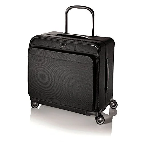 suitcase for transporting fragile items-suitcase for fragile luggage-Hartmann Ratio Long Journey Expandable Glider, True Black