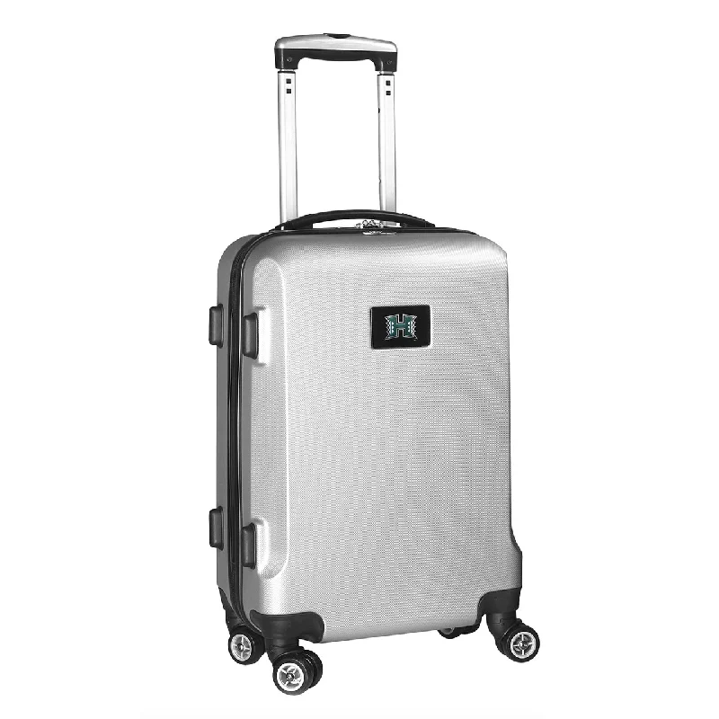 suitcase for family travel-suitcase with stylish design-Hawaii Warriors 20" Silver Domestic Carry-on Spinner