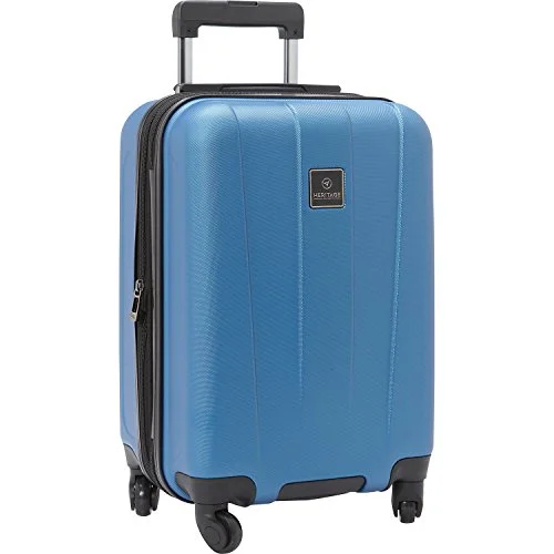 suitcase for easy packing and unpacking-suitcase with padded lining-Heritage Gold Coast 20" Carry-On Suitcase, Blue