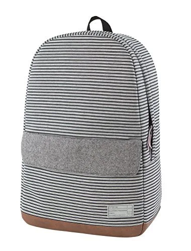 hiking backpack with padded hip belt -Backpack for twisty roads-Hex Echo Laptop Backpack (Stripe/Grey Denim - Hx1840-Stgd)