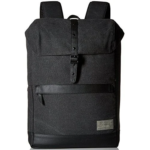 stylish leather backpack for daily use -Backpack with inner lining-Hex Unisex Alliance Backpack Charcoal Canvas Backpack