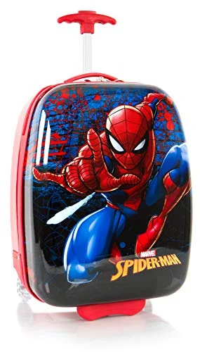 suitcase for world travelers and globetrotters-suitcase for far travel-Heys America Spider-Man Boy's Carry-On Luggage