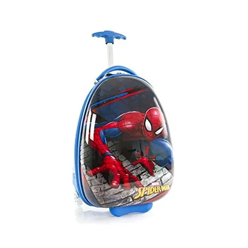 suitcase with ultra-slim reinforced handles-suitcase lock fixes-Heys Marvel Spiderman Kids Luggage 18 Inch Carry on