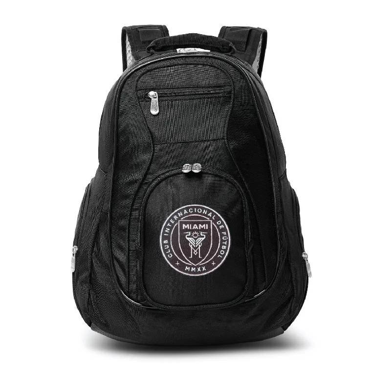 backpacks for professionals with document sleeve-Backpacks for art students-Inter Miami CF 19" Premium Laptop Backpack