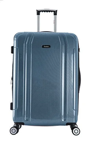 suitcase for airline staff and cabin crew-suitcase with tight stitching-Inusa Southworld Lightweight Hardside Spinner Blue Carbon/20"L X 13"W X 27"H