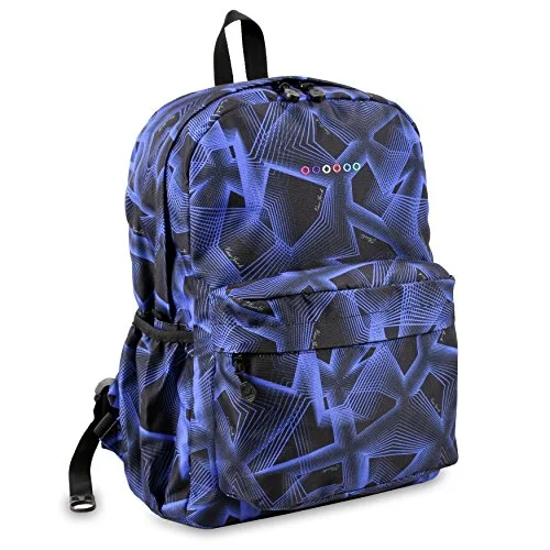 multipurpose hiking and camping backpack -Backpack with zippered pockets-J World New York Oz Backpack, Disco