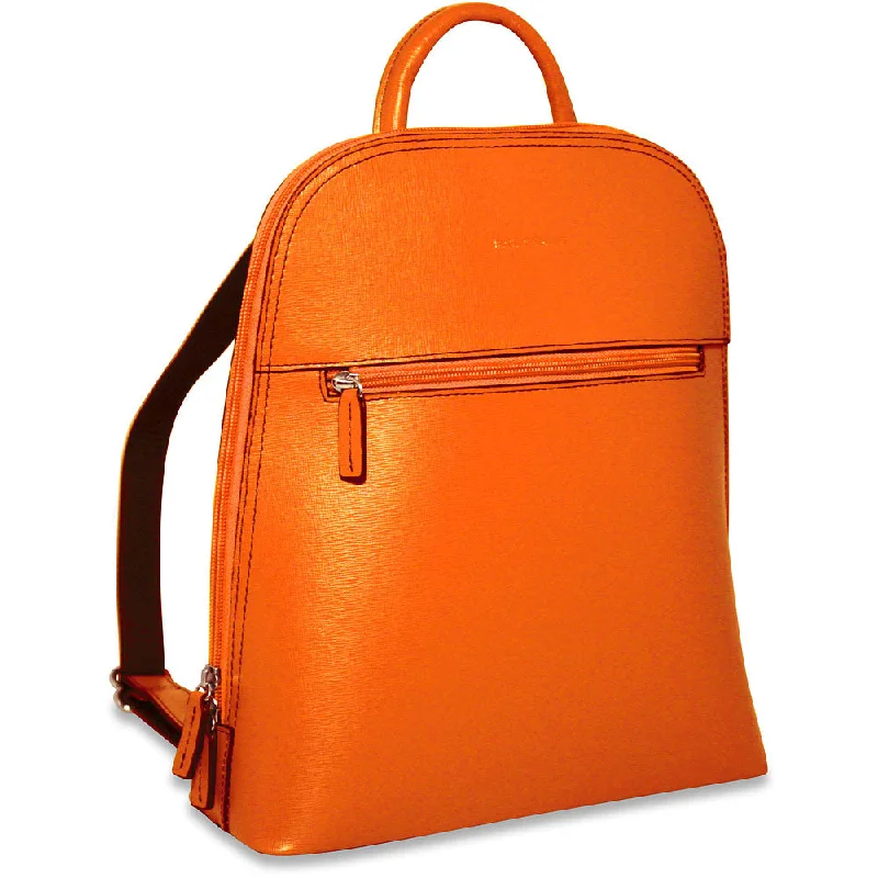 stylish college backpack with ergonomic design -Urban backpack-Jack Georges Chelsea Angela Small Backpack #5835-Orange