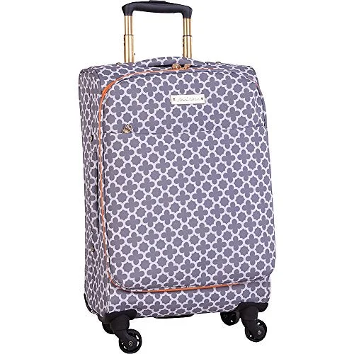 suitcase with a lightweight yet tough shell-suitcase with cool style-Jenni Chan Aria Broadway 20" Upright Spinner (Grey)