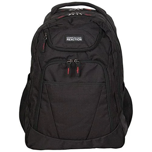 mini backpack for carrying small items -Lightweight backpack for sports-Kenneth Cole Reaction 1680D Polyester And Shadow Ripstop Double Gusset 17” Computer Backpack,