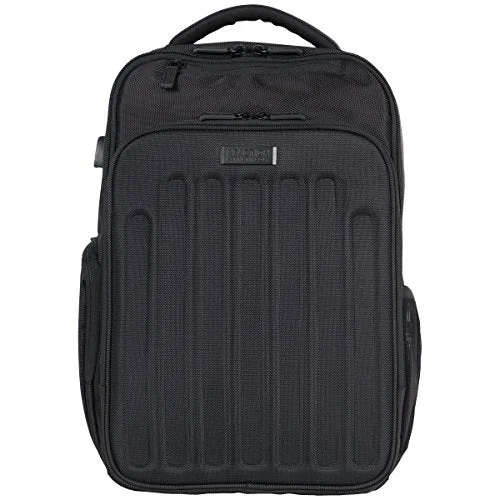 vintage-style backpack with leather accents -Durable backpack for sports-Kenneth Cole Reaction 1680D Polyester Checkpoint Friendly 15.6" Computer Backpack With Usb Port &