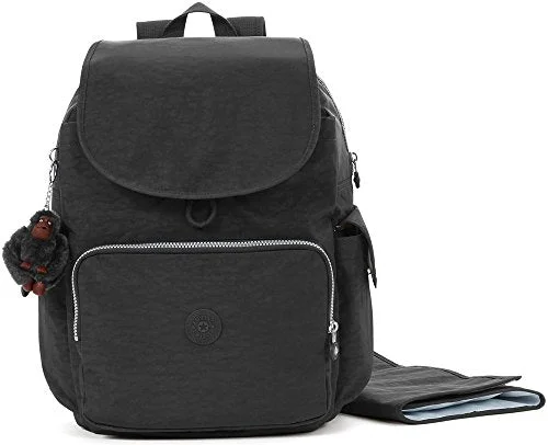 best budget-friendly travel backpack -Affordable backpack for gym-Kipling Women'S Zax Solid Diaper Backpack, Black