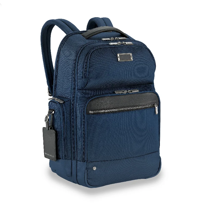 backpacks for adventurers with food compartment-Backpacks with featherlight materials-DISCONTINUED Briggs & Riley @WORK Large Cargo Backpack With Laptop Compartment- KP436